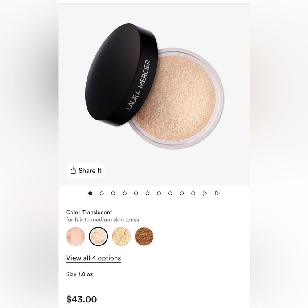 New Laura Mercier setting powder
